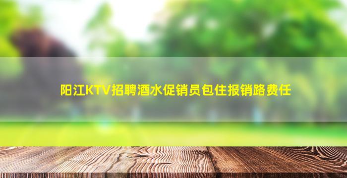 阳江KTV招聘酒水促销员包住报销路费任